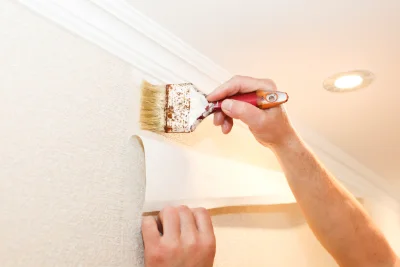 Pose de papier peint à Mouton — revêtements muraux et toiles de verre